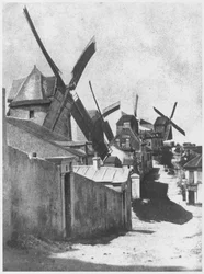Windmühlen in Montmartre, ca. 1870